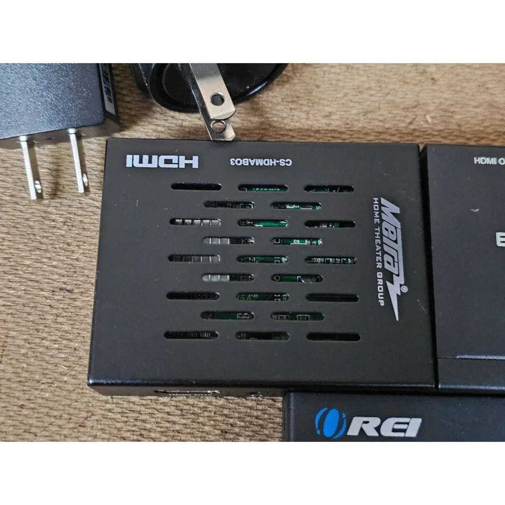 Binary OREI HDMI Splitter Lot Mixed OS Black Solid 1x2 Distribution Hubs LOT 6‎
